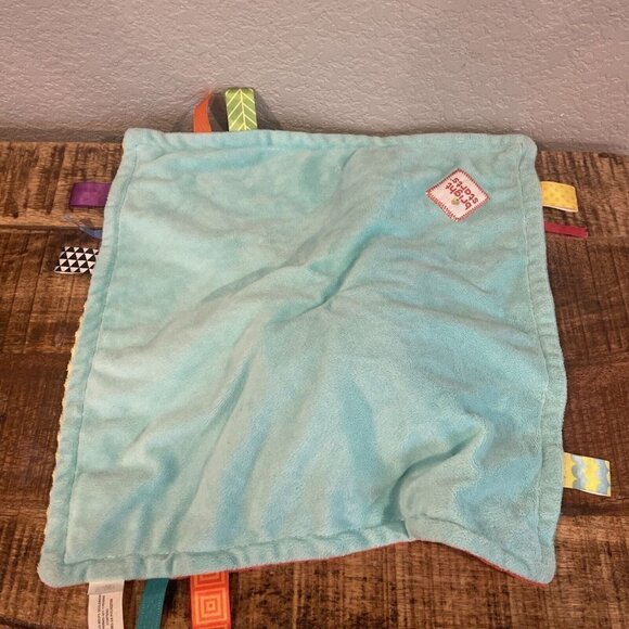 Taggies Bright Star Plush Lion Lovey 14" Square Security Blanket Baby Crib Toy - Picture 7 of 8